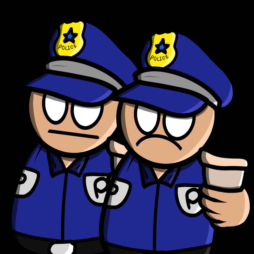 Anime Hot Cop Sticker